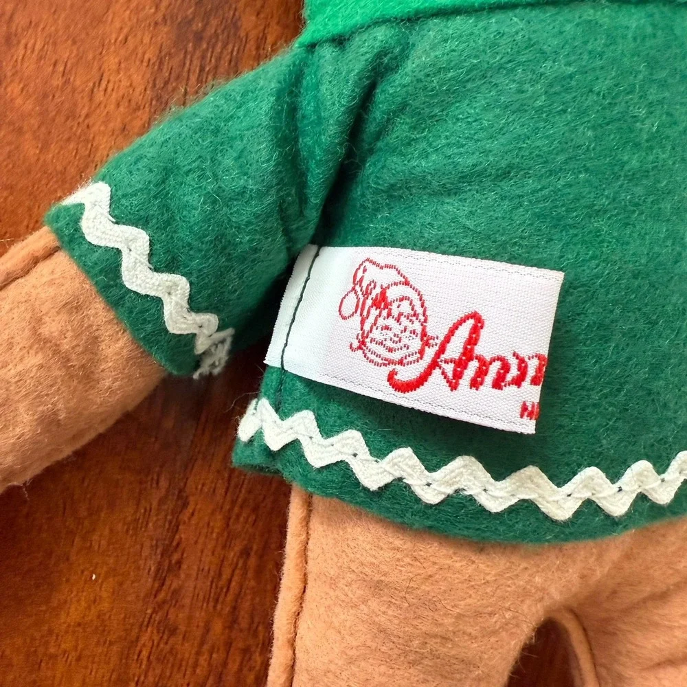 Annalee Christmas Gingerbread 9 inch Man Boy 1992 Poseable Figure USA Made Clean